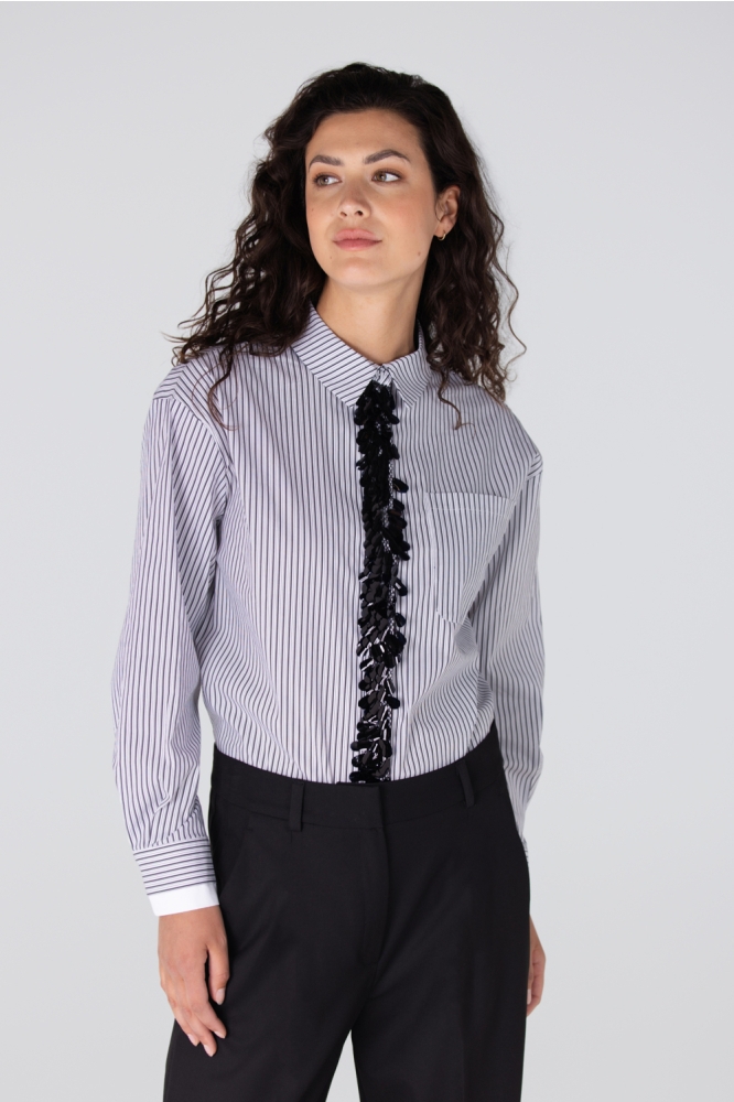 ALEXIS W25 BLOUSE CS1 718 000450 GREY